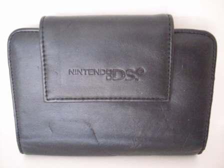 Black Leather System Carrying Case - Nintendo DS Accessory